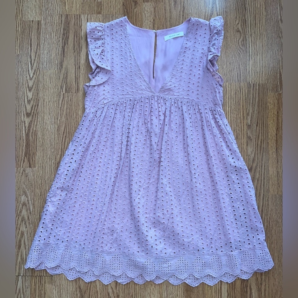 Purple Eyelet Dress